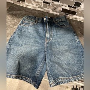 Reformation denim jean shorts